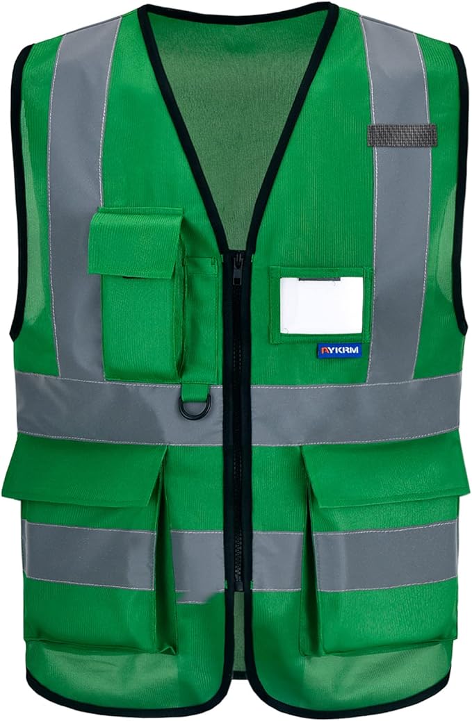A-SAFETY big and tall green construction vest 4XL 5xl