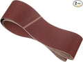 2 Pcs Sanding Belts 6 x 80 Inch 150 Grit Aluminum Oxide Abrasive Sandpaper for Belt Sander Metal Grinding Wood Working Weld Rust Removal