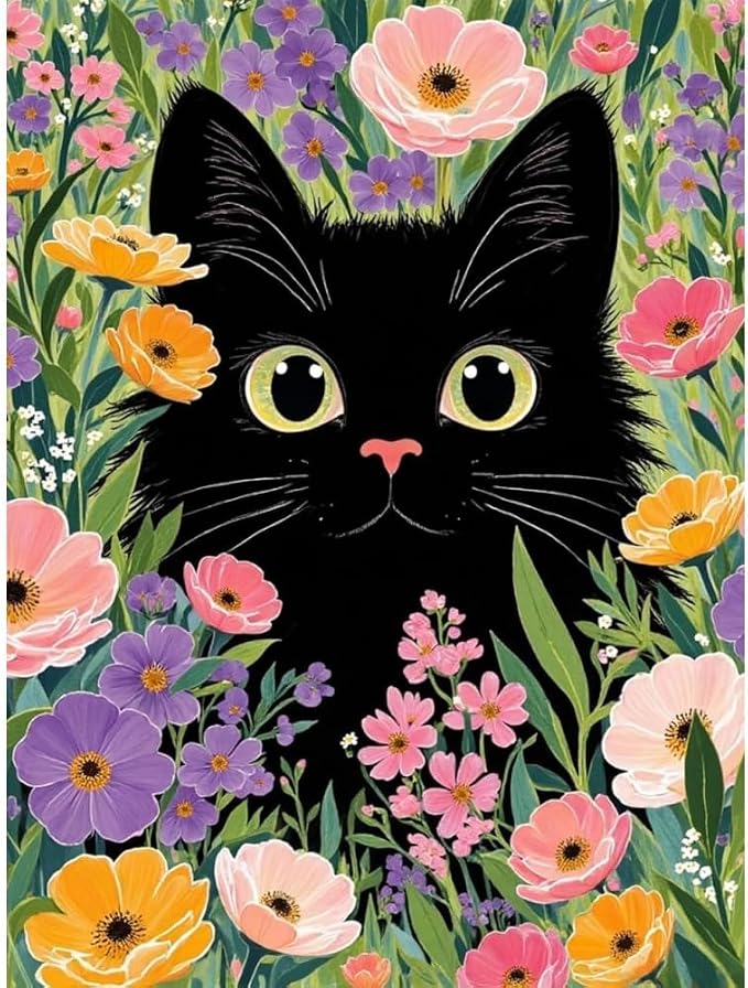 Animal Cat Stamped Cross Stitch Kits by Unknown