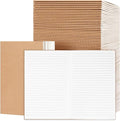 EOOUT 100pcs Lined A5 Kraft Notebook, Journals by EOOUT