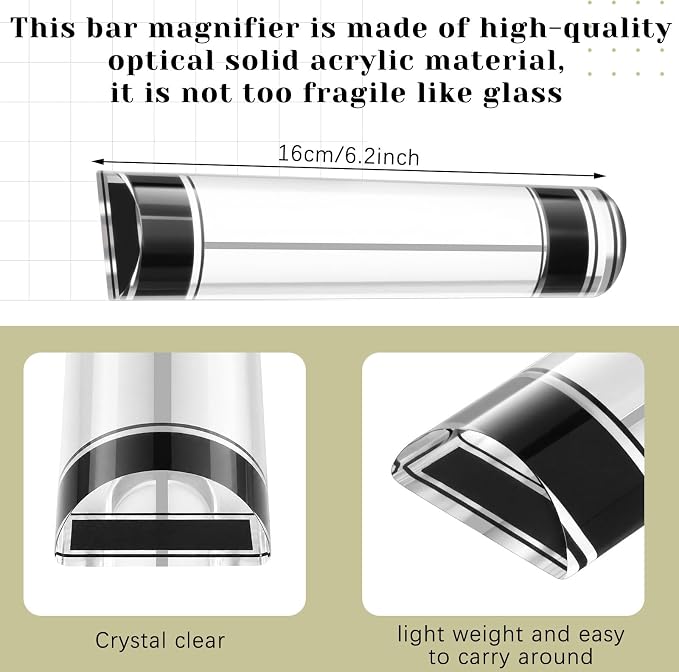 Chunful 1 Pcs Magnifying Ruler - Image 2