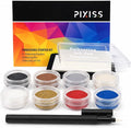 Embossing Kit, Embossing Ink Pad, 8X 10ml Embossing Powders by PIXISS
