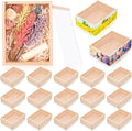 Thyle 18 Pcs Unfinished Wood Display Boxes by Thyle
