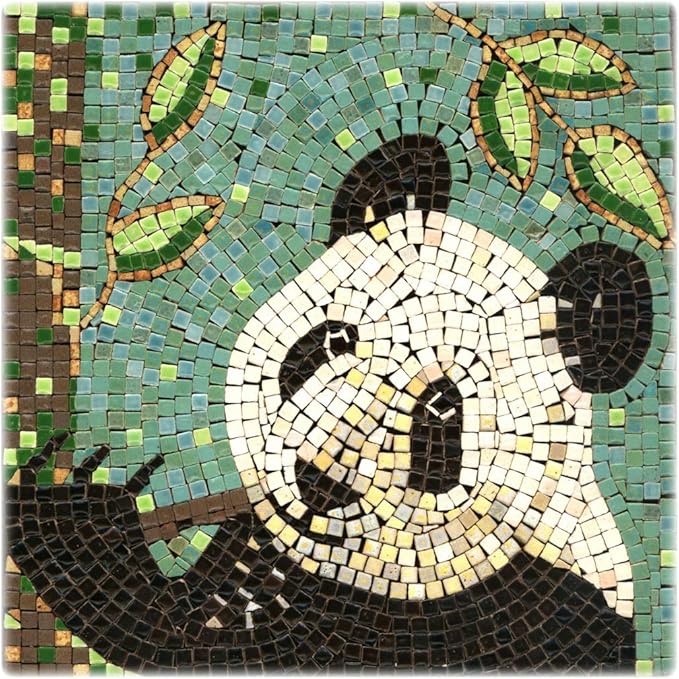 DIY Creative Projects for Adults: Make Your Own Mosaic Art, Square 7inch Panda by ALEA+Mosaic