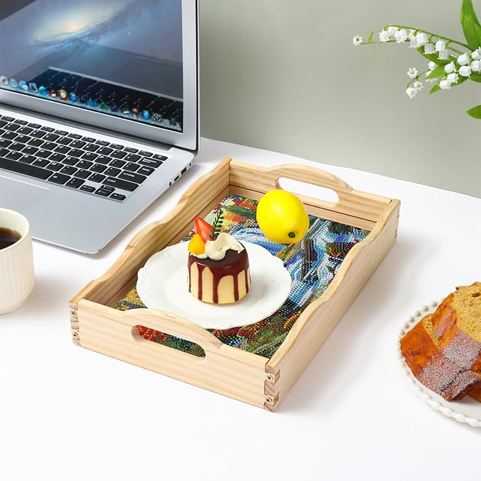 EWJRNSF Diamond Art Kits for Adults Wooden Serving Trays - Image 6