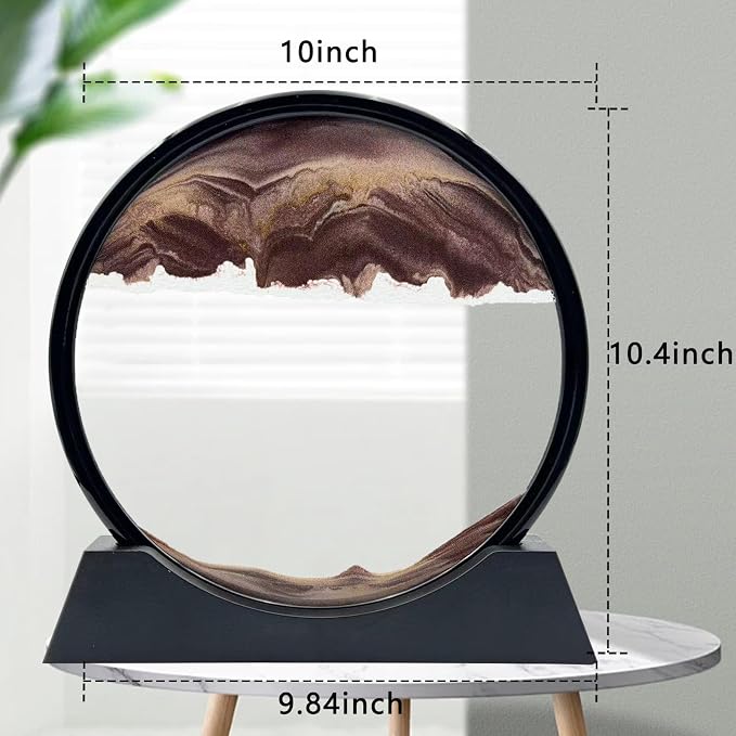 Moving Sand Art Liquid Motion, 3D Deep Sea Sandscape Color Quicksand Decor - Image 2
