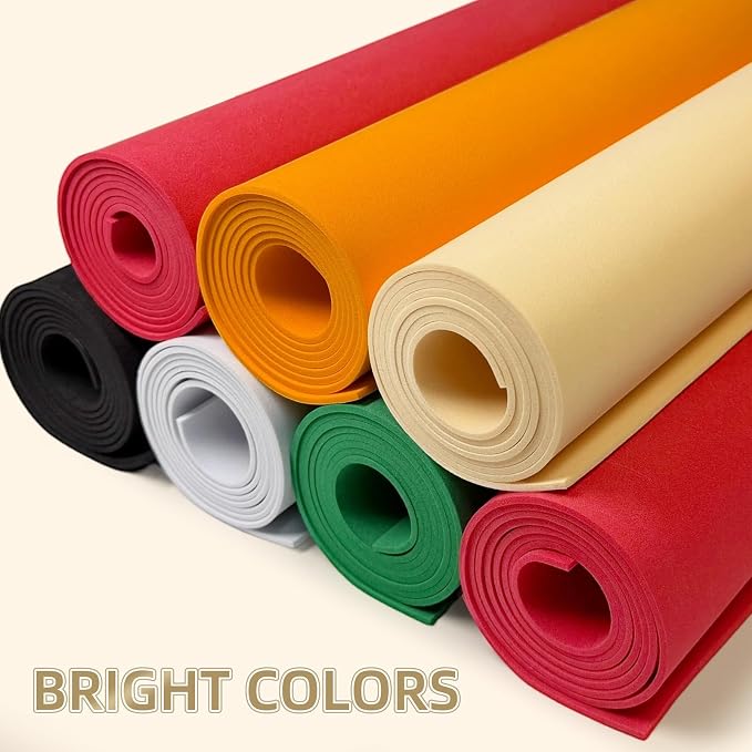 biguphate EVA Foam Roll - 2mm Thick Orange Craft Foam Sheets - 15" x 39" Large - Image 6