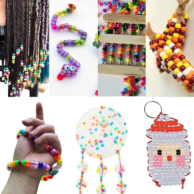 JULIMAIDONG 11500Pcs Pony Beads, Beads - Image 7