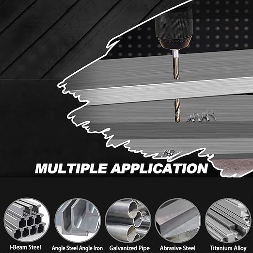 Hex Shank Cobalt Drill Bit Set 16Pcs 1/16"-3/8", M35 HSS Twist Impact Drill Bits for Metal and Hardened Steel, with Indexed Storage Case
