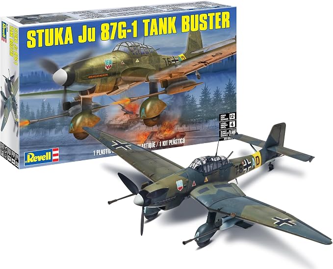 Revell Stuka Ju 87G-1 Tank Buster Plastic Model Kit by Revell