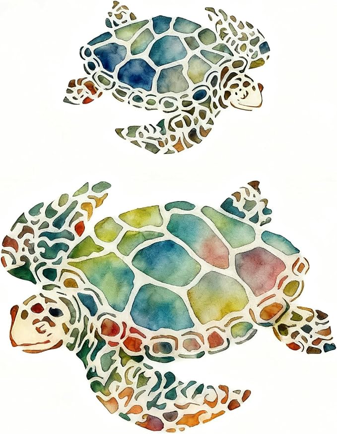 TIAMECH A4 Reusable Sea Turtle Stencil - Image 2