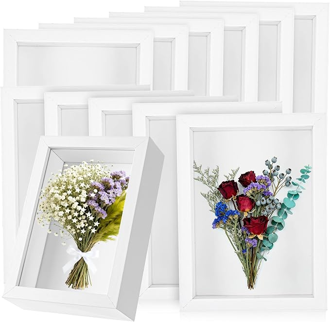 12 Pack 4 x 6 Inches Shadow Box Frame, 3D Shadow Boxes Display Cases 1.2in by Unknown