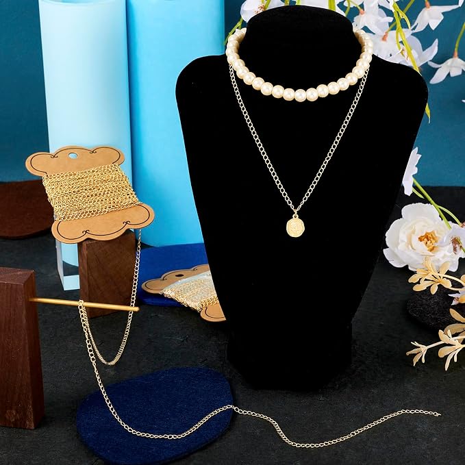 Pandahall 16.4 Feet Permanent Jewelry 14K Gold Filled Curb Chain - Image 3