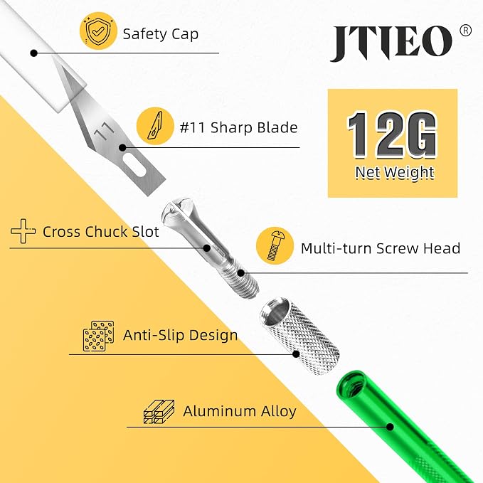 JTIEO Exacto Knife, Hobby Knife, 74 Pack - Image 3