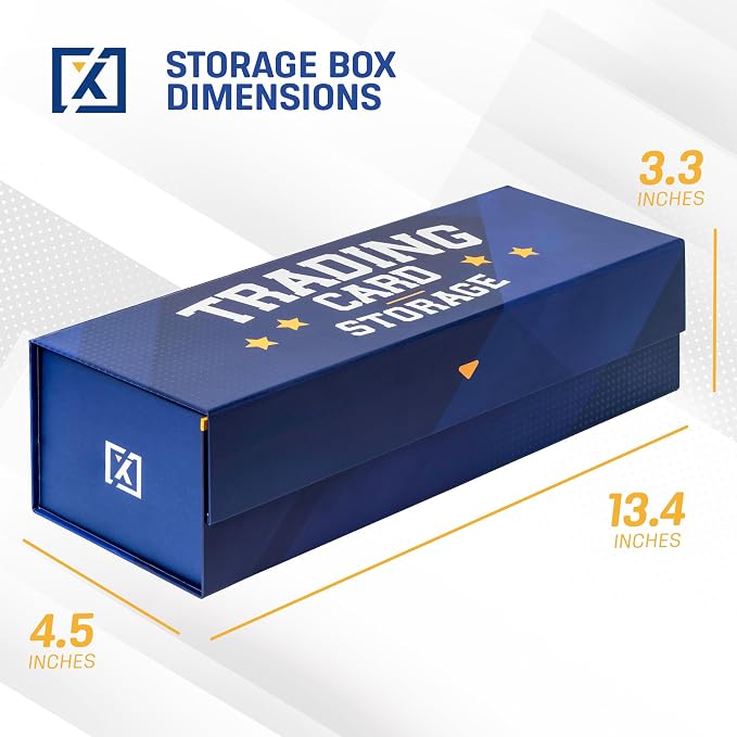HOMEXPRO Easy Fold Trading Card Storage Box Magnetic Lid | Toploader Storage - Image 6