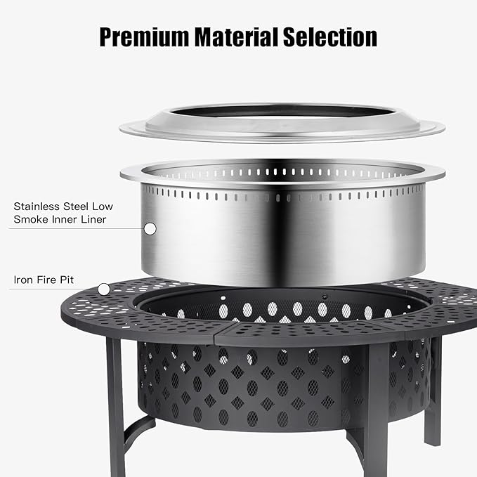 OutVue 42 Inch Smokeless Fire Pit - Image 6
