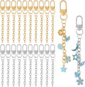 Chuyau 20pcs Keychain Making Kit Gold Silver Swivel Snap Hook Lobster Claw by chuyau