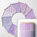 Cotton Satin Patchwork Fabric Panel – 35 Designs, 20×20 cm Squares, Single by FabricsTown