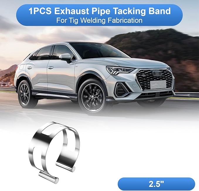 2.5 Inch Stainless Steel Exhaust Clamp, Universal for Welding and Exhaust Pipe Repair (2.5 inches)