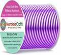 Mandala Crafts 13 Gauge Violet Anodized Aluminum Craft Wire, 60 FT | Colored by MandalaCrafts