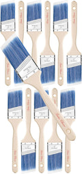 Bates Angle Paint Brushes, 12 Pack, Treated Wood Handle, Stain & Wall Brushes by BatesChoice
