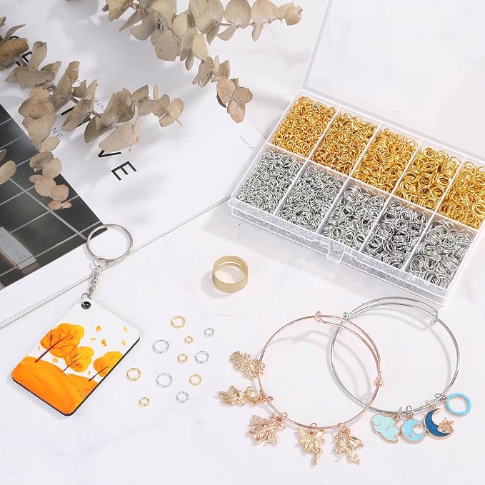 4600Pcs Silver and Gold Jump Rings - Image 2