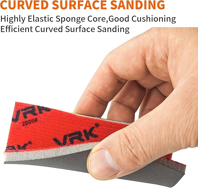 28 Pcs 2000 Grit Sanding Sponge,Ultra Fine Sandpaper,Soft Foam Hand Sander Block Wet Dry Sanding Pads for Automobile Wood Furniture Metal Drywall Polishing