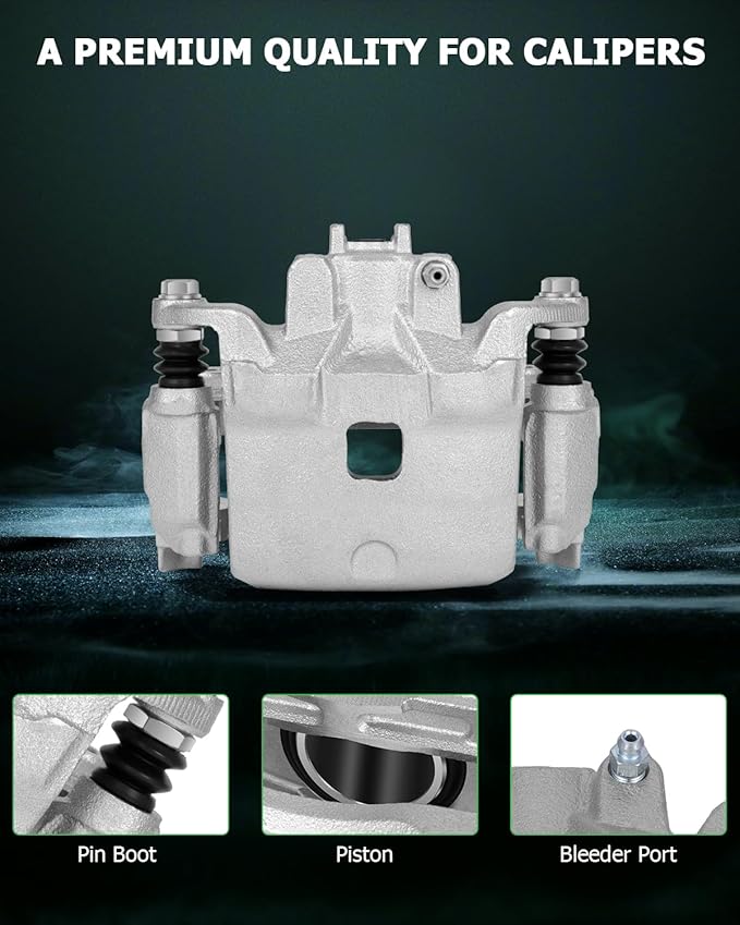 SCITOO Front Left+Right Brake Calipers With Bracket 19B7102 19B7103 Compatible For Nissan Altima 2013-2019 For Nissan Leaf 2014-2017
