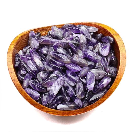 1 Lb Decorative Crystal Pebbles Irregular Shaped Amethyst Stones Small Tumbled - Image 7