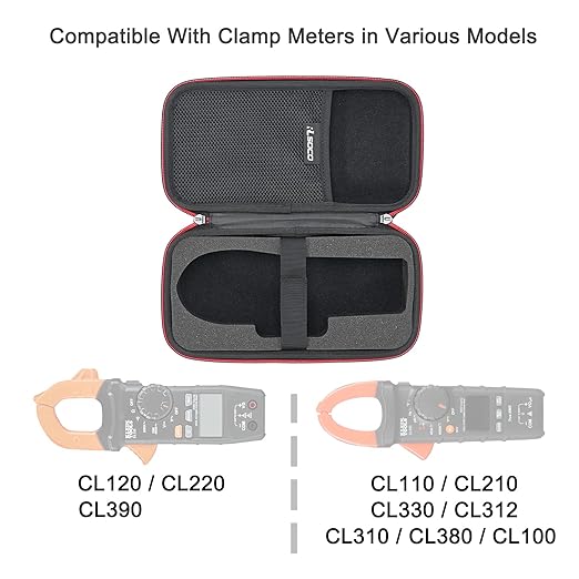 RLSOCO Hard Case for Klein Tools CL390/CL120/CL220/CL110/CL310/CL330/CL380 Digital Clamp Meter