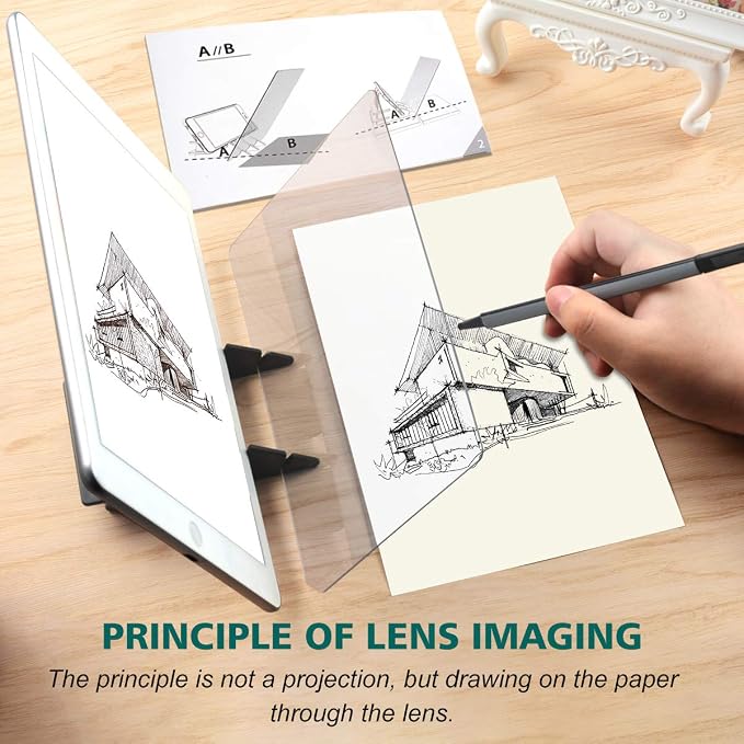 Optical Drawing Board Portable Image Drawing Board Tracing Drawing Projector - Image 3