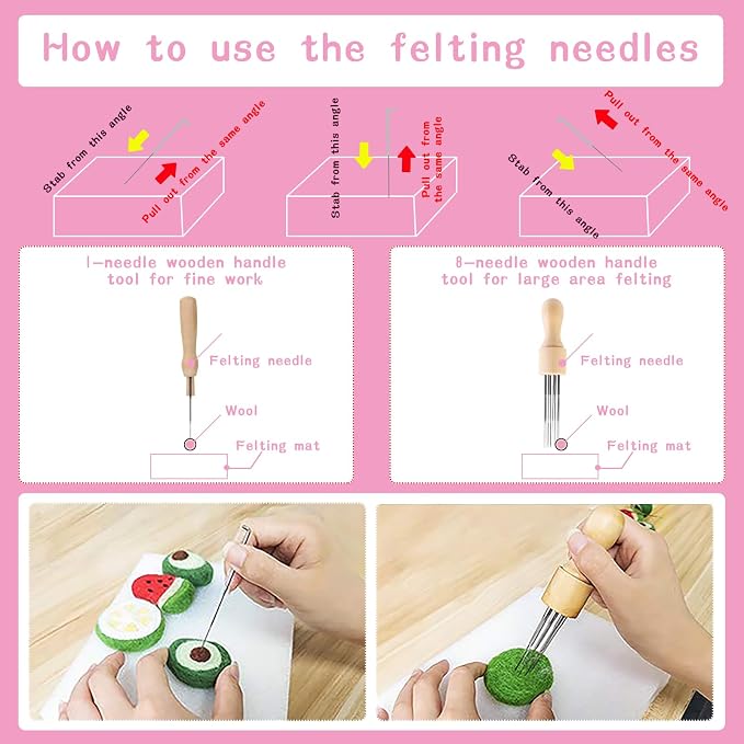 Complete Wool Felting Tools, Needle Felting Kit, Needle Felting Tools - Image 5