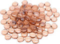 2 lb Champagne Glass Beads for Vases, Glass Pebbles, Champagne Flat Glass by Unknown
