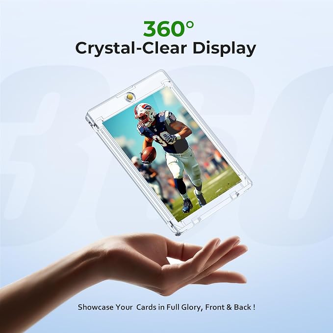 Skyhill 200ct Magnetic Card Holders, 35pt Acrylic One Touch Card Holder - Image 2