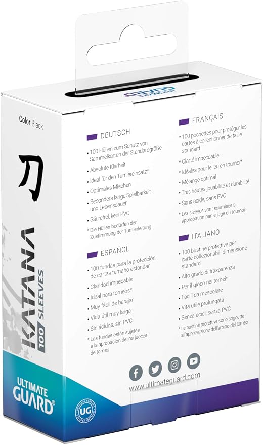Katana Sleeves Standard Size Black - Image 4