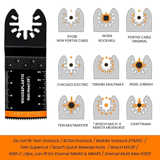 CONNOO 148 Pack Oscillating Saw Blades - Image 7