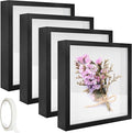 4 Pack 8 x 8 Shadow Box Picture Frame 3D Frames Shadow Box Square Shadow Boxes by IWOLOMI