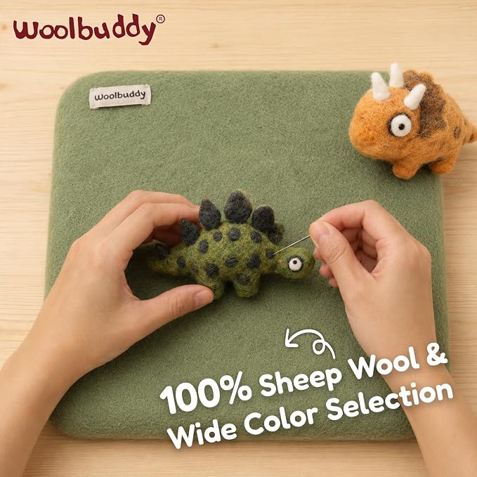 Woolbuddy Wool Felting Pad 10 x 10 x 1.5 Inch, Durable Needle Felting Mat - Image 2