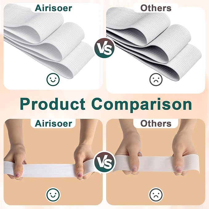 Airisoer 3/2 Inch Inch Elastic Band - Image 4