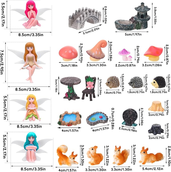 Fairy Garden Accessories 25Pcs - Image 7