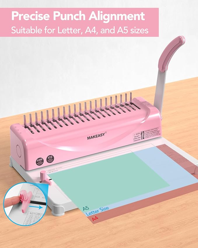 MAKEASY Binding Machine, Comb Binding Machines - Image 3