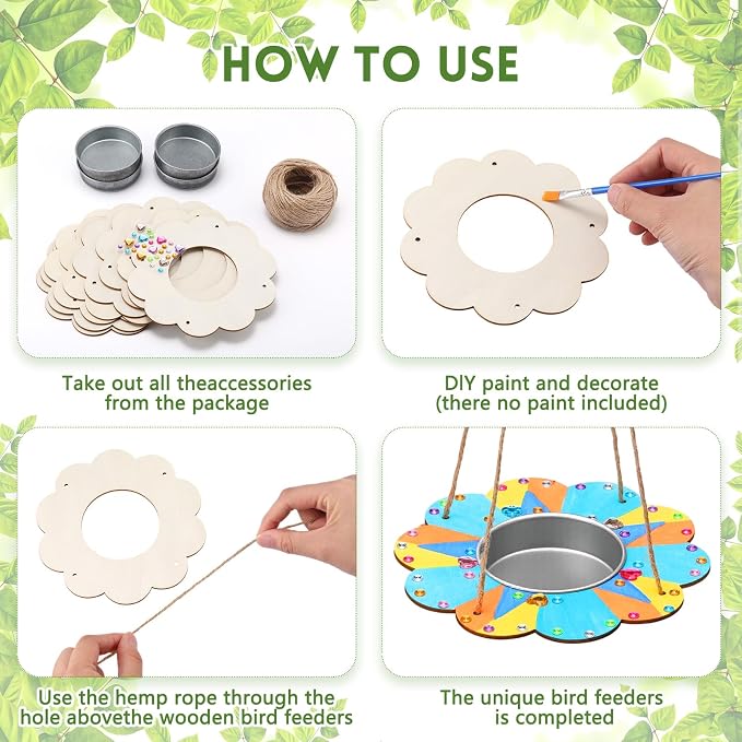CroBlissful 12 Pack Bird Feeder Craft Kits - Image 3