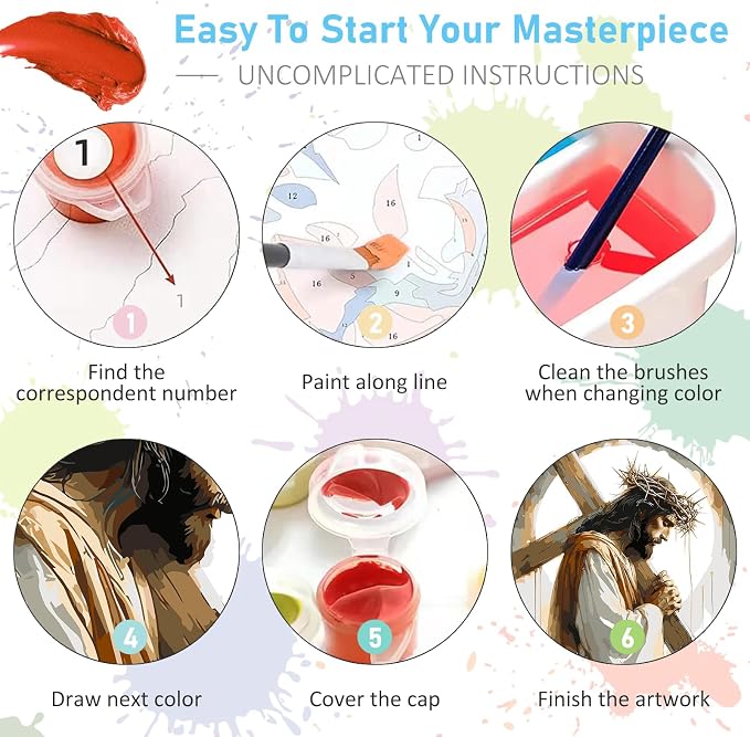 Paint by Numbers Kit for Adults - Image 6