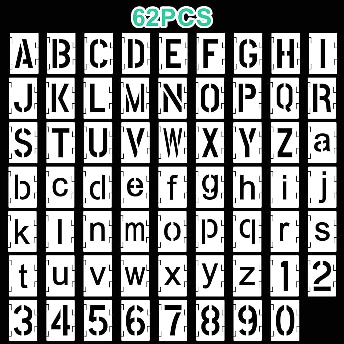 Augshy 2 Inch Letter Stencils for Painting - Image 8