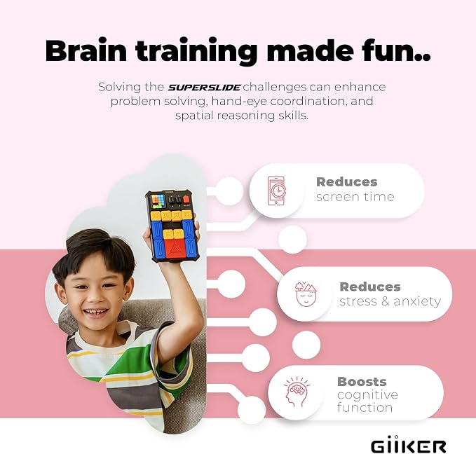 GiiKER Super Slide Puzzle Games, Original 500+ Challenges Brain Teaser Puzzle - Image 4