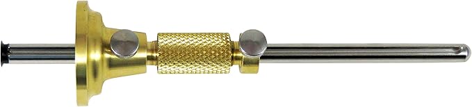 Taytools 464763 Solid Brass Wheel Woodworking Precision Marking Cutting Gauge with 2 Extra Cutters Micro Adjust Head
