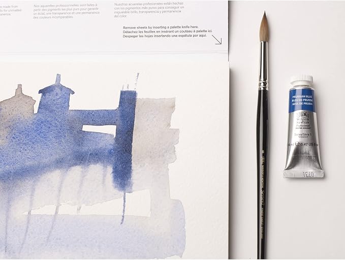 Winsor & Newton Series 7 Kolinsky Sable Brush, Round SH #4 - Image 5