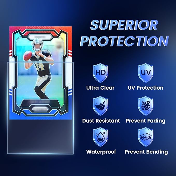 10000ct Clear Card Sleeves for Trading Cards, Baseball Sports Soft Sleeves - Image 4