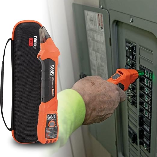 FBLFOBELI Hard Carrying Case for Klein Tools ET310 AC Circuit Breaker Finder & 80041 Outlet Repair Tool Kit (Small)