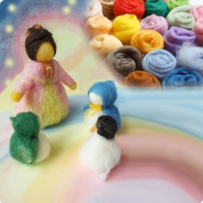 3.53oz Wool Roving, Fiber Roving Wool Top, Wool Felting Supplies, Chunky Yarn - Image 9